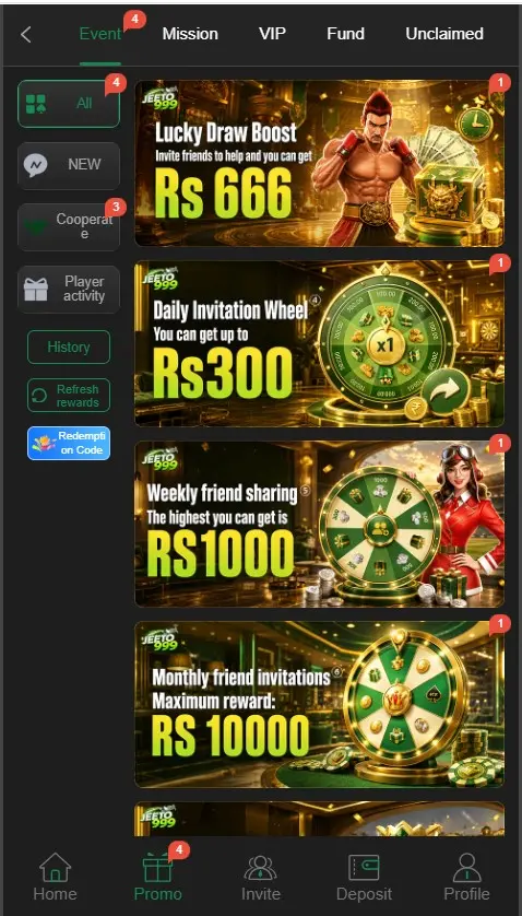 Jeeto999 Game Rewards
